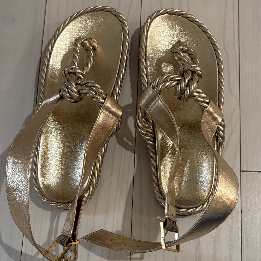 Schutz Gold Women's Sandals